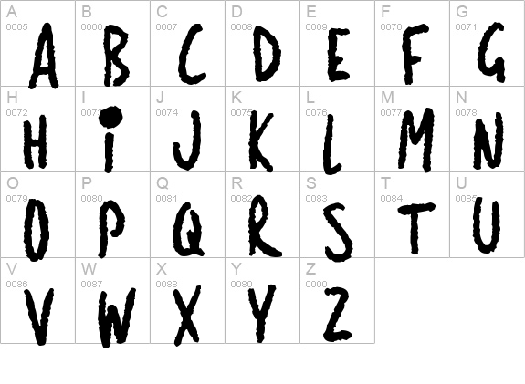 Shiny Darks
 uppercase A-Z preview