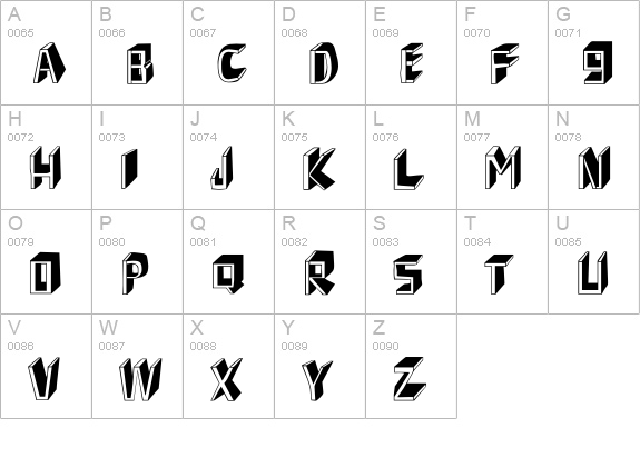 ShoeRepairs-Shadow uppercase A-Z preview
