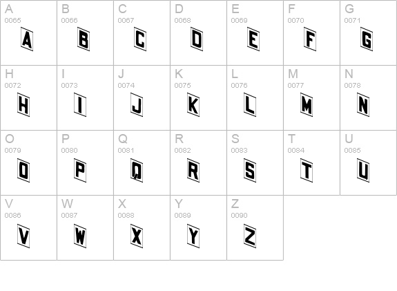 Shohl Plain uppercase A-Z preview