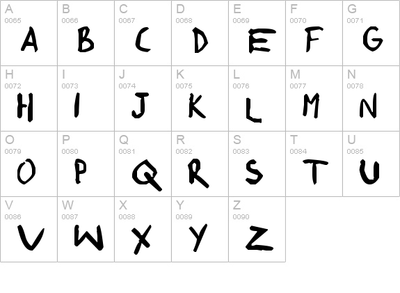 shonen punk! custom uppercase A-Z preview