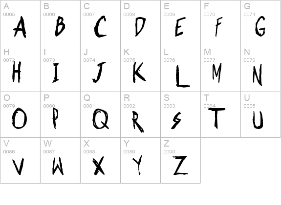 Shonen Punk! Custom Bold Bold uppercase A-Z preview