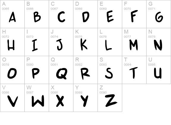 shonen punk v2 uppercase A-Z preview
