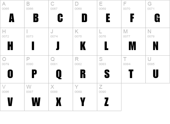 Short Haul SSi uppercase A-Z preview