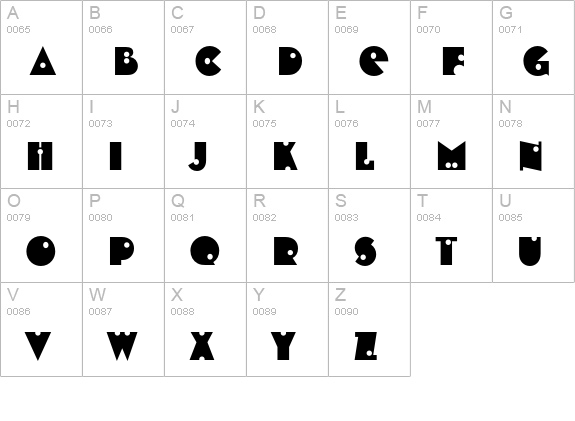 Shotgun uppercase A-Z preview