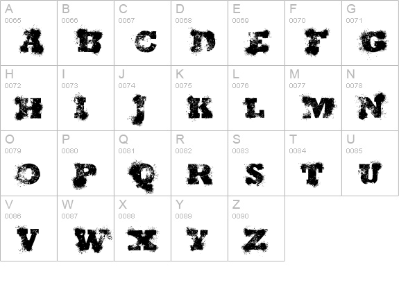 Shotgun Wedding uppercase A-Z preview