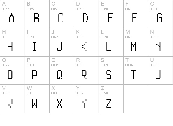 SI Tab uppercase A-Z preview