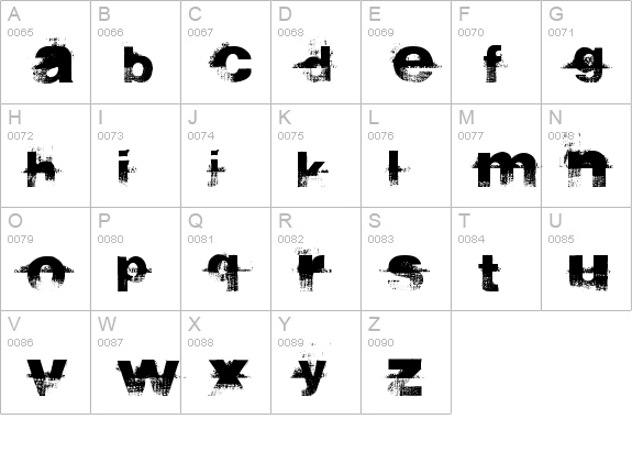 sidewalk uppercase A-Z preview