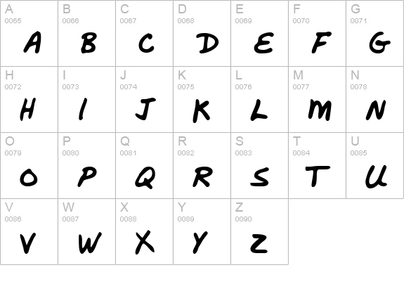Sigmund uppercase A-Z preview