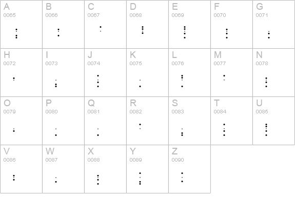 Signal uppercase A-Z preview