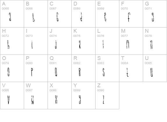 Signal To Noise uppercase A-Z preview