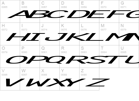 Significa uppercase A-Z preview