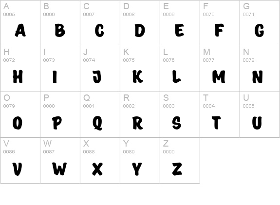 Signorita Normal uppercase A-Z preview