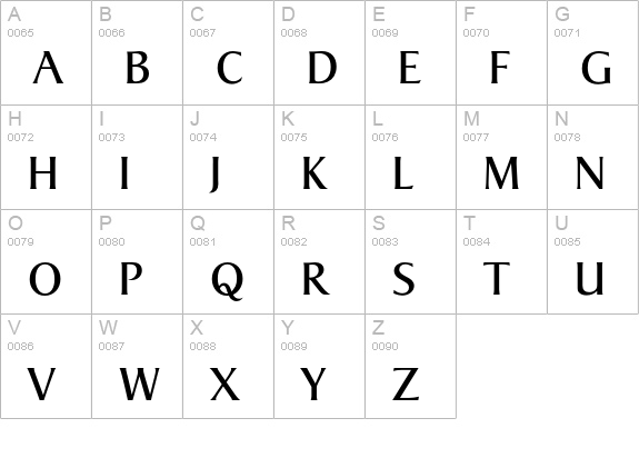 Sigvar-Regular uppercase A-Z preview