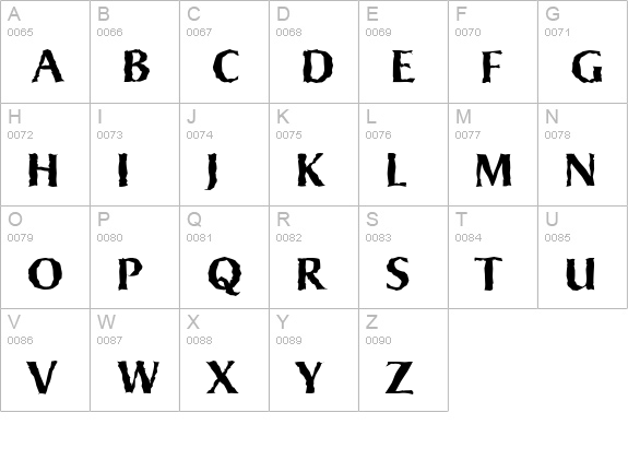 SigvarRandom-Bold uppercase A-Z preview