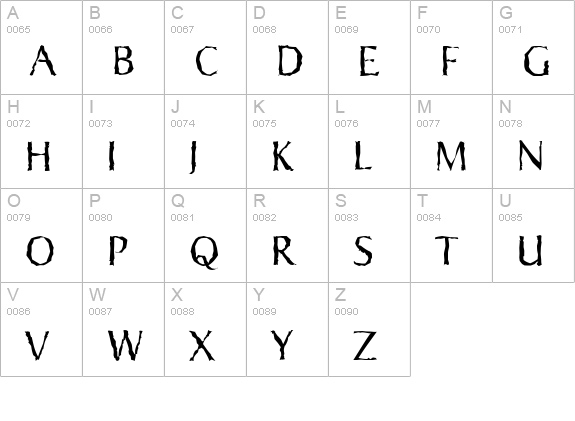 SigvarRandom-Light-Regular uppercase A-Z preview
