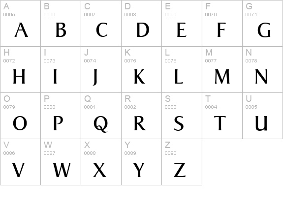 SigvarSerial-Regular uppercase A-Z preview