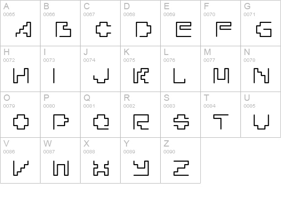 Silesia-Light uppercase A-Z preview