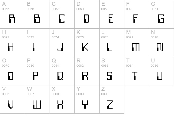 SillyconValley uppercase A-Z preview