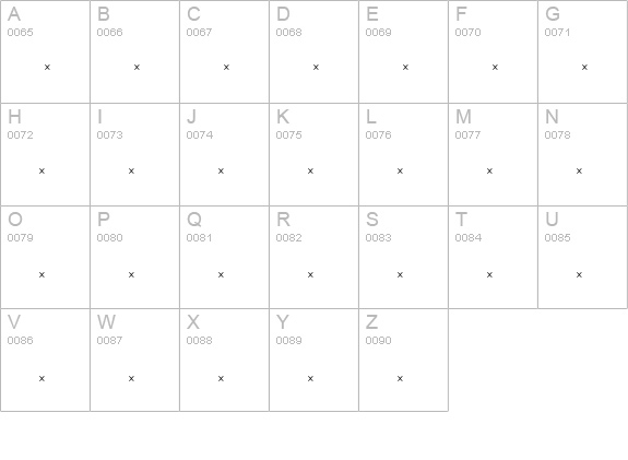 SilveradoExtraBoldCondensedTab uppercase A-Z preview