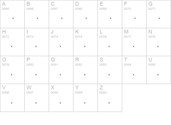 SilveradoExtraBoldTab uppercase A-Z preview