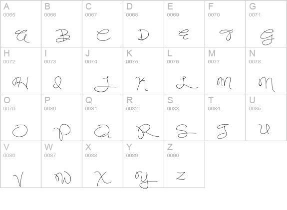 Simply*Glamorous uppercase A-Z preview