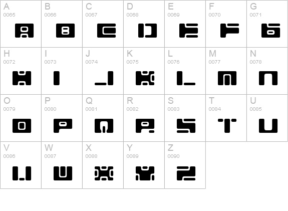 sin nombre uppercase A-Z preview