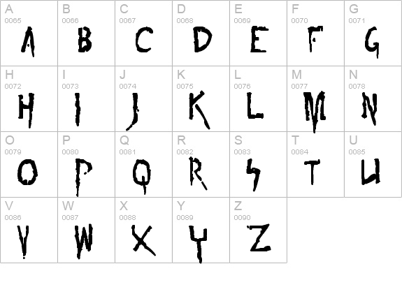 sin of the innoccent uppercase A-Z preview
