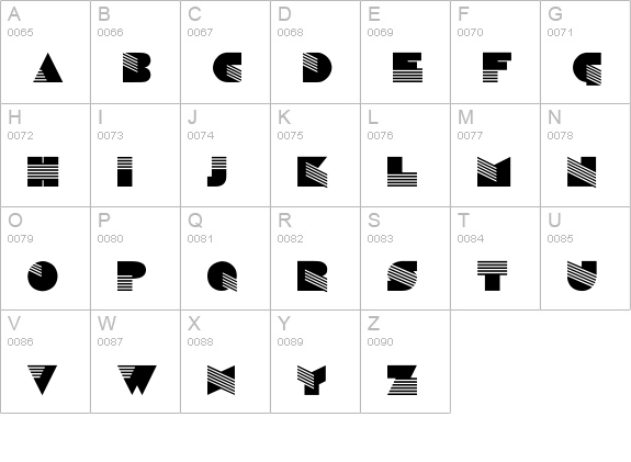 Sinaloa-Normal uppercase A-Z preview