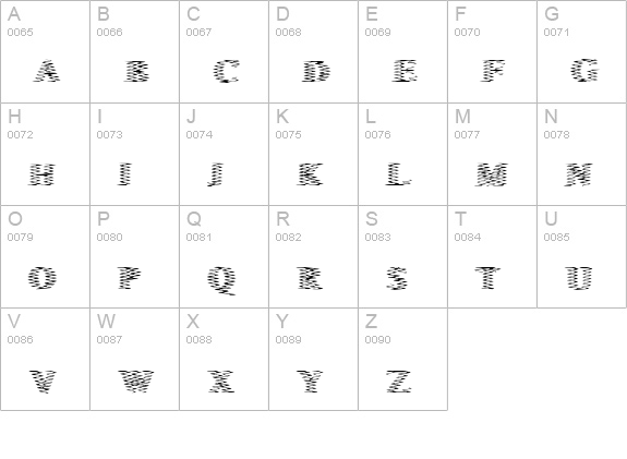 Singer-SerifHard uppercase A-Z preview