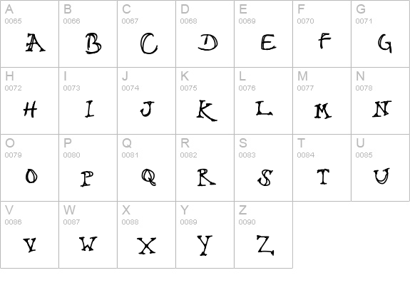 Sir Talks A Lot uppercase A-Z preview