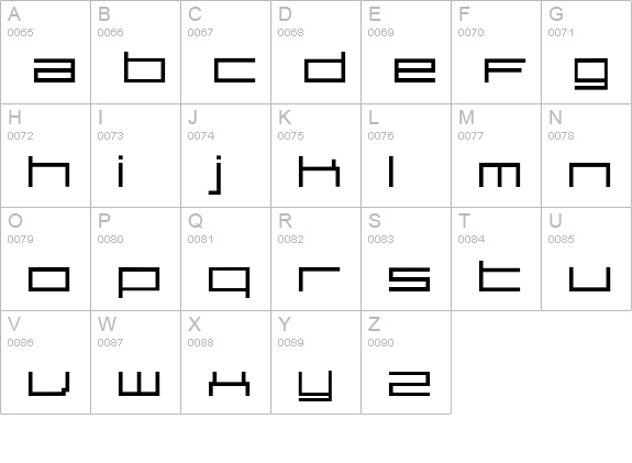 SirClive uppercase A-Z preview