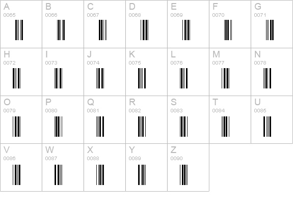 SKANDEMO Bar Code C39 uppercase A-Z preview