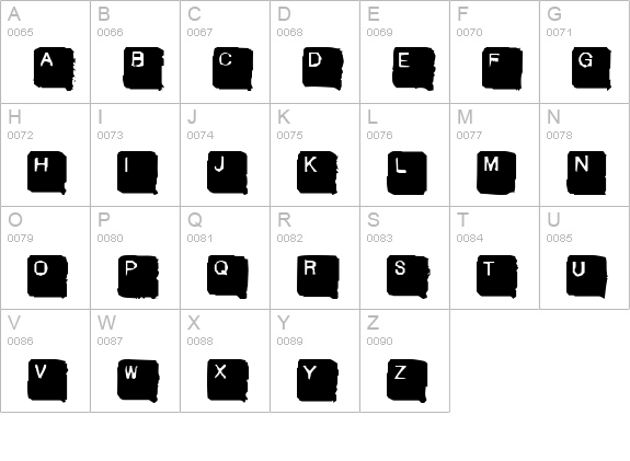 SkanHead Lite uppercase A-Z preview