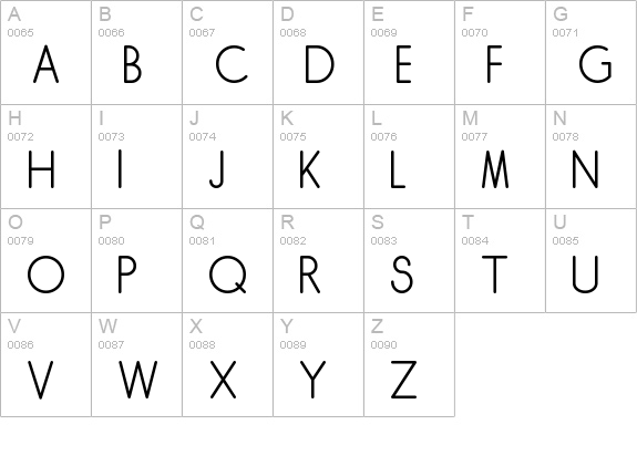 Skarpa Regular uppercase A-Z preview