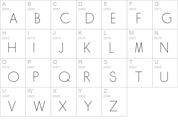 SkarpaLT uppercase A-Z preview