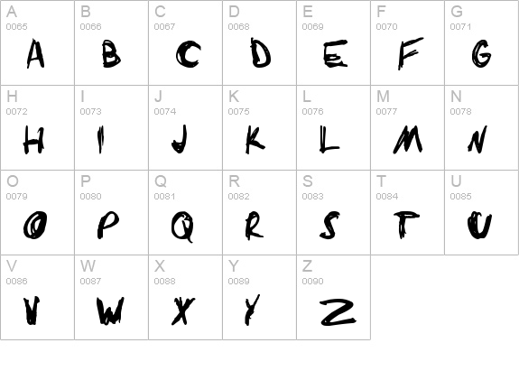 Sketchathon uppercase A-Z preview