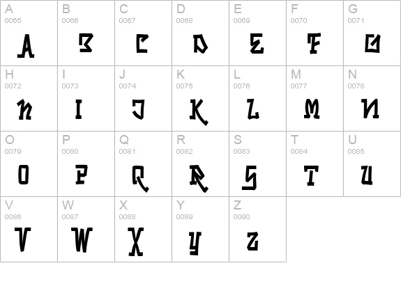 Skrybylrr uppercase A-Z preview
