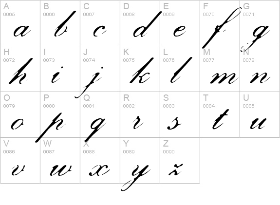 Skyskraper uppercase A-Z preview