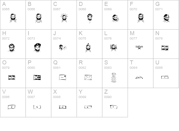 SLCortazar uppercase A-Z preview