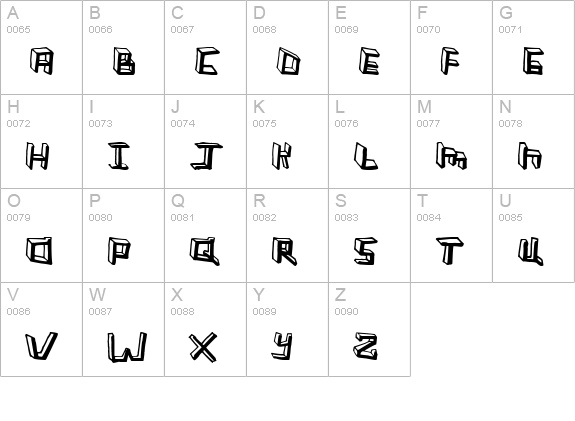 Sleeping in Lecture uppercase A-Z preview