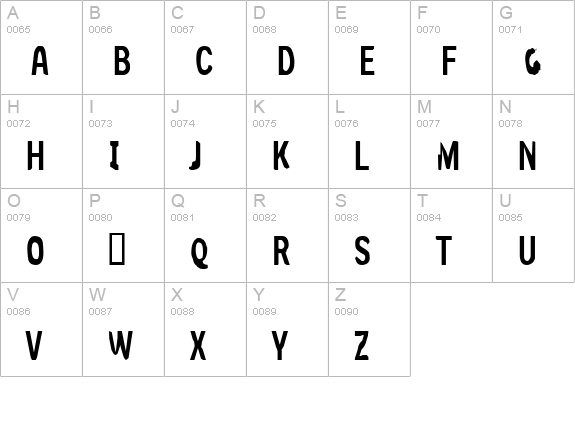 Slim Jim [part one] uppercase A-Z preview