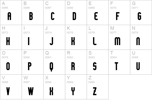 Slimaniabold Black uppercase A-Z preview
