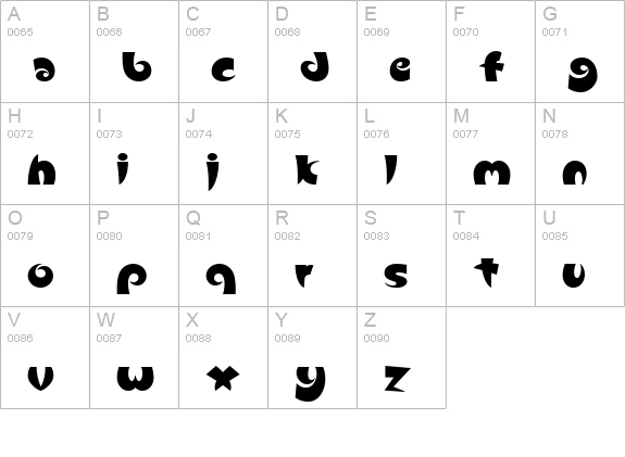 Slugfest NF uppercase A-Z preview
