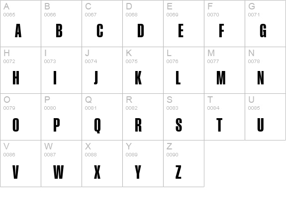 Smart Sans Std Medium uppercase A-Z preview
