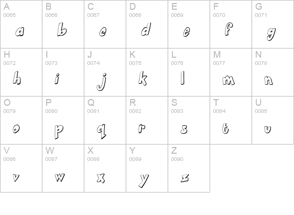Smartie uppercase A-Z preview