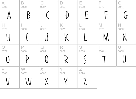 Smarty Pants BTN uppercase A-Z preview