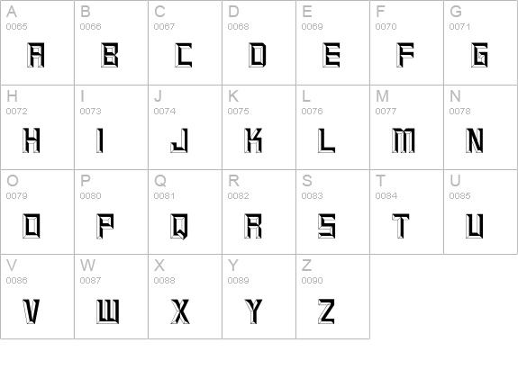 SMCFortKnox uppercase A-Z preview