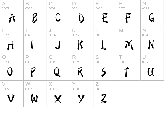 SMCHongKong uppercase A-Z preview
