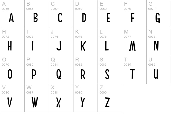 Smilage uppercase A-Z preview
