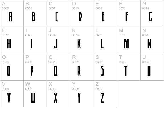 SmithPremier uppercase A-Z preview